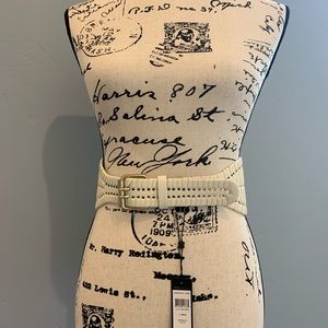 Brand New BCBG Maxazria off white belt